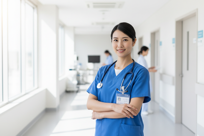 An image of an asian nurse 